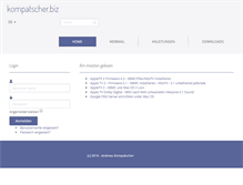 Tablet Screenshot of kompatscher.biz